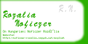 rozalia noficzer business card